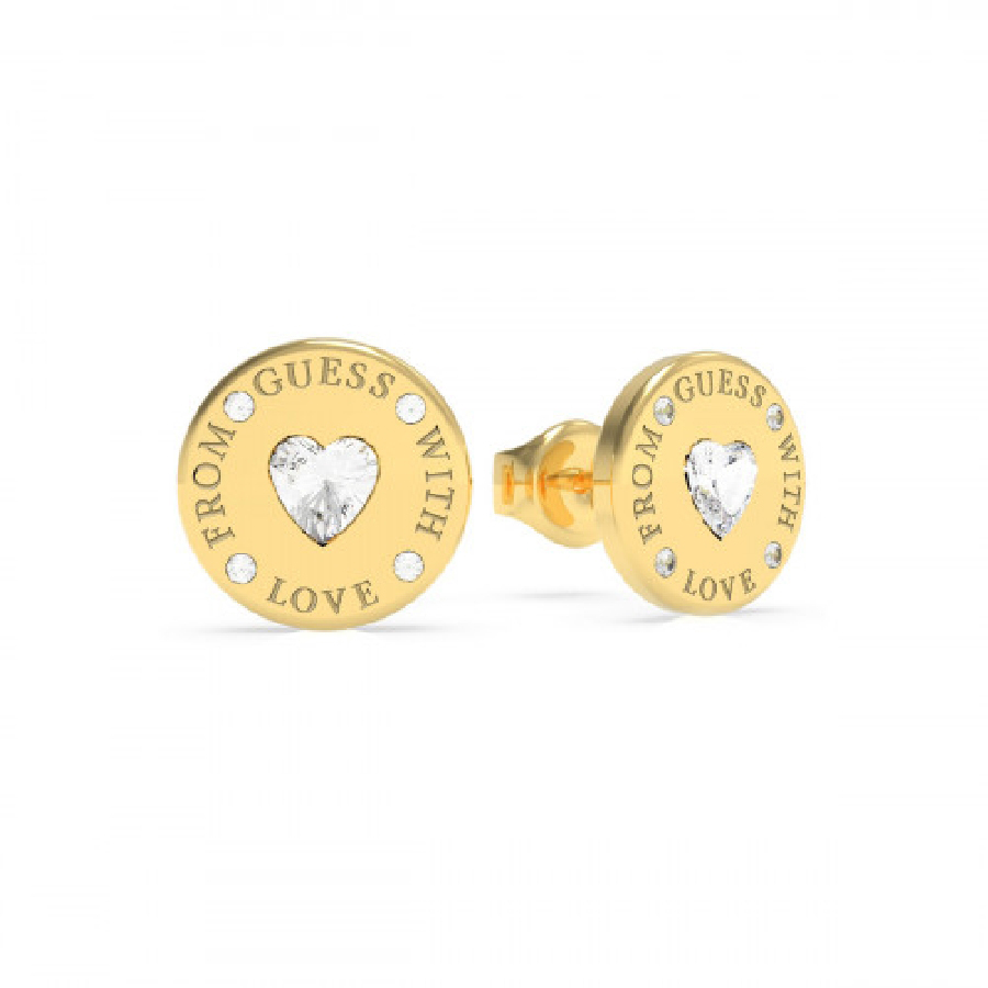 BOUCLES D'OREILLES GUESS "FROM GUESS WITH LOVE" FEMME ACIER